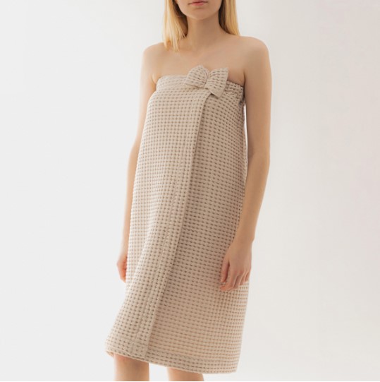 Πετσέτες Μπάνιου 24home - ΣΗΜΑΝΤΙΚΟ: Σε περίπτωση διαφοράς τιμής από το κατάστημα ισχύει παντα και μόνο η τιμή του καταστήματος Πετσέτα Σώματος Με Βέλκρο Βαμβακερή Μπεζ 75x145εκ. Vaff